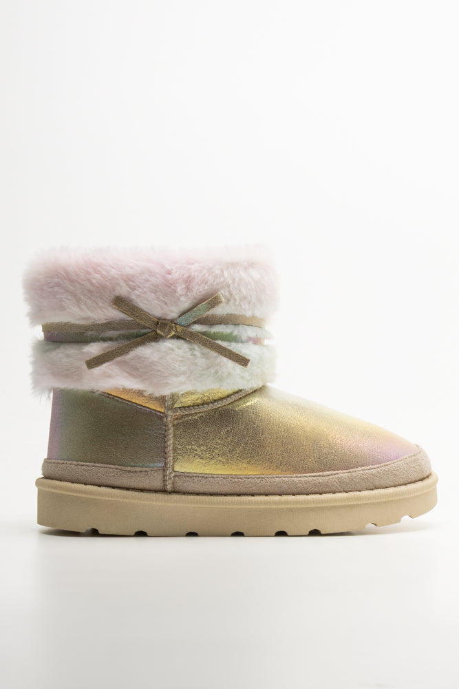 Fur Comfy Boots Pink