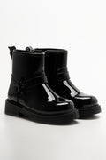 Star Double Strap Boots Black