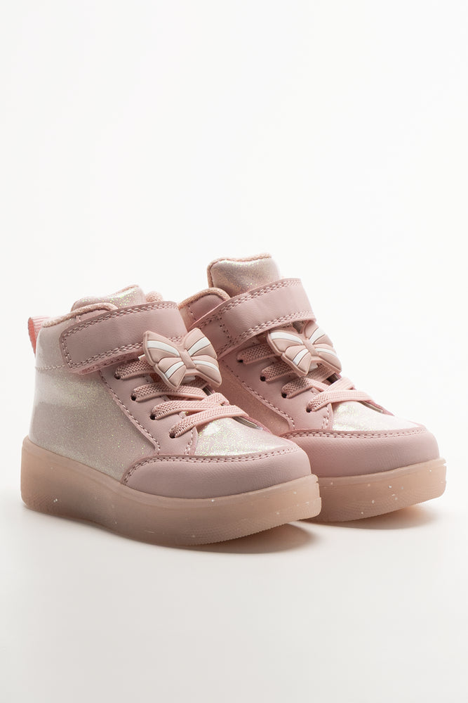 Light Up High Top Sneaker Pink