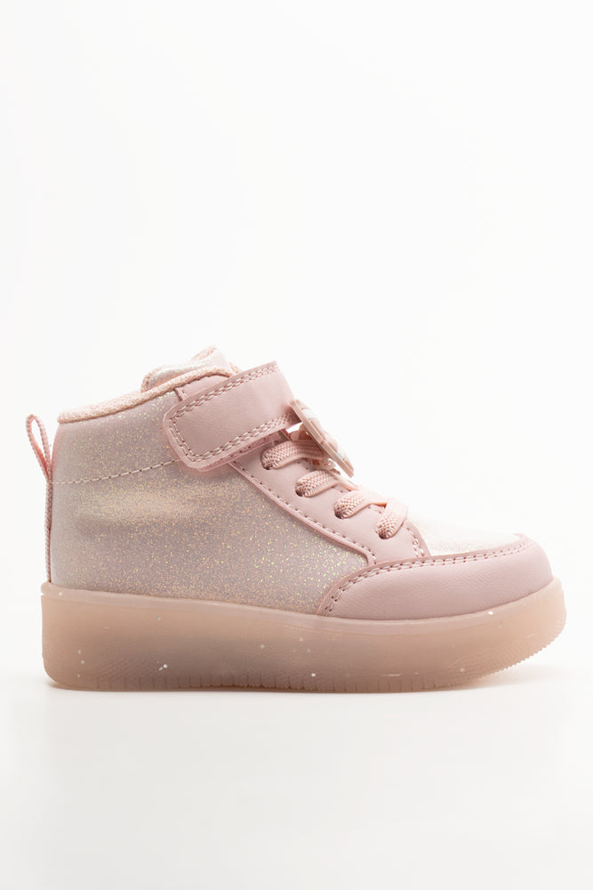 Light Up High Top Sneaker Pink (1)