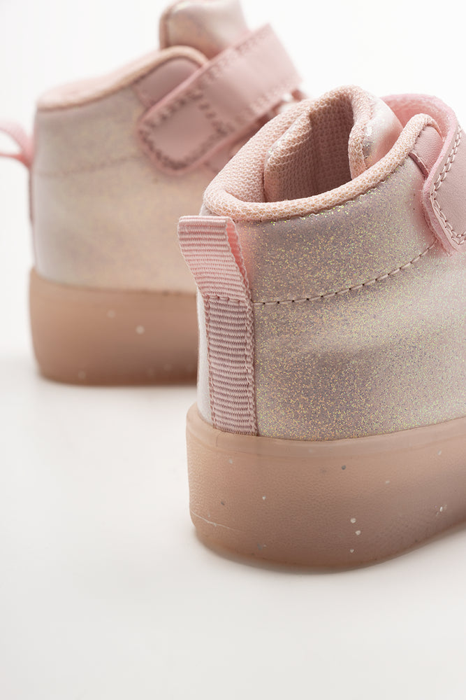 Light Up High Top Sneaker Pink (3)
