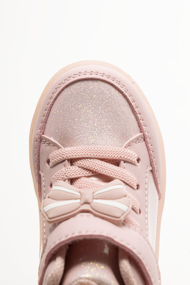 Light Up High Top Sneaker Pink (4)