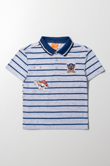 Paw Patrol Speckle Short Sleeve Golfer Grey