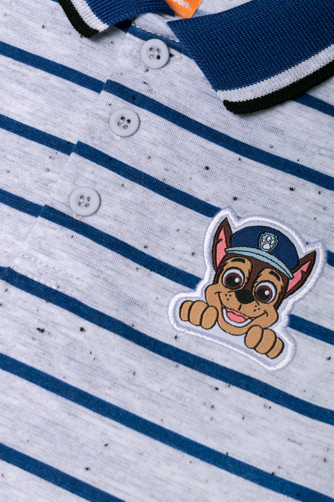 Paw Patrol Speckle Short Sleeve Golfer Grey