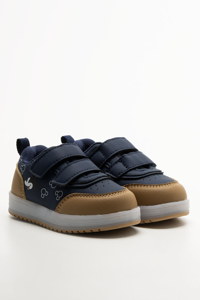 Mickey Mouse Light Up Sneakers Navy