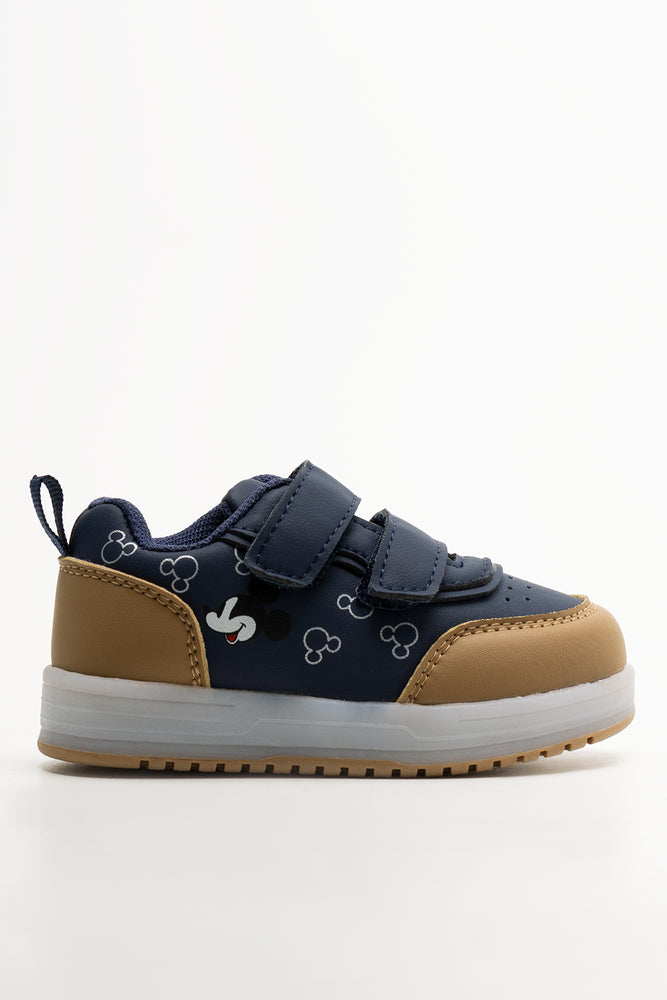 Mickey Mouse Light Up Sneakers Navy