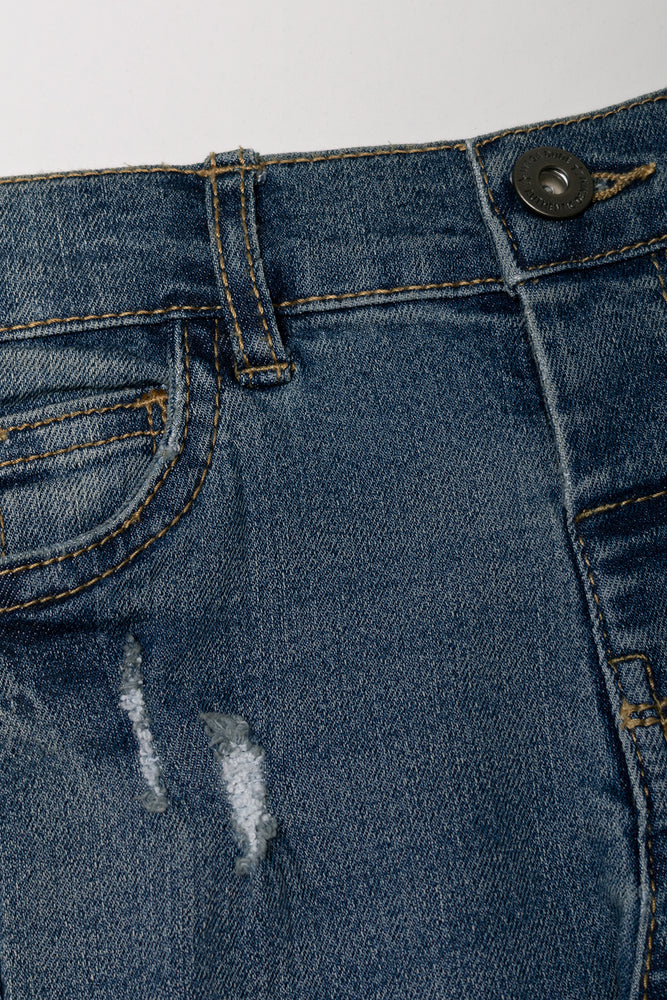 Ripped Skinny Denim Jeans Blue