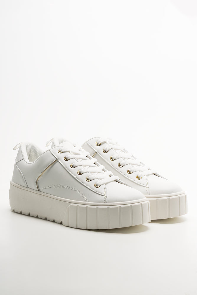 Platform Sneakers White