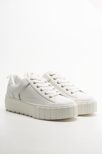 Platform Sneakers White