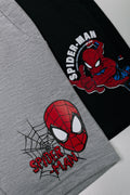 2 Pack Spider-Man Shorts Grey And Black (1)