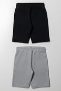 2 Pack Spider-Man Shorts Grey And Black (2)