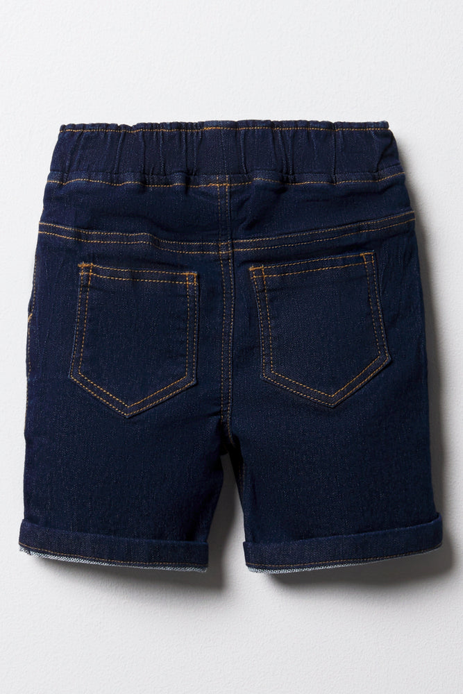 Denim Shorts Dark Blue (2)