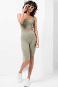 Seamfree Rib Vest Vetiver