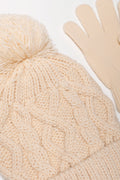 Beanie And Gloves Set Natural (1)