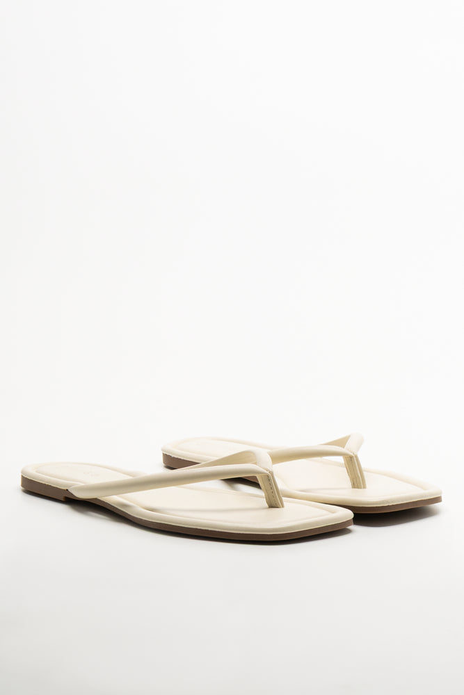 Thong Mule Sandal Natural