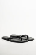 Thong Mule Sandal Black