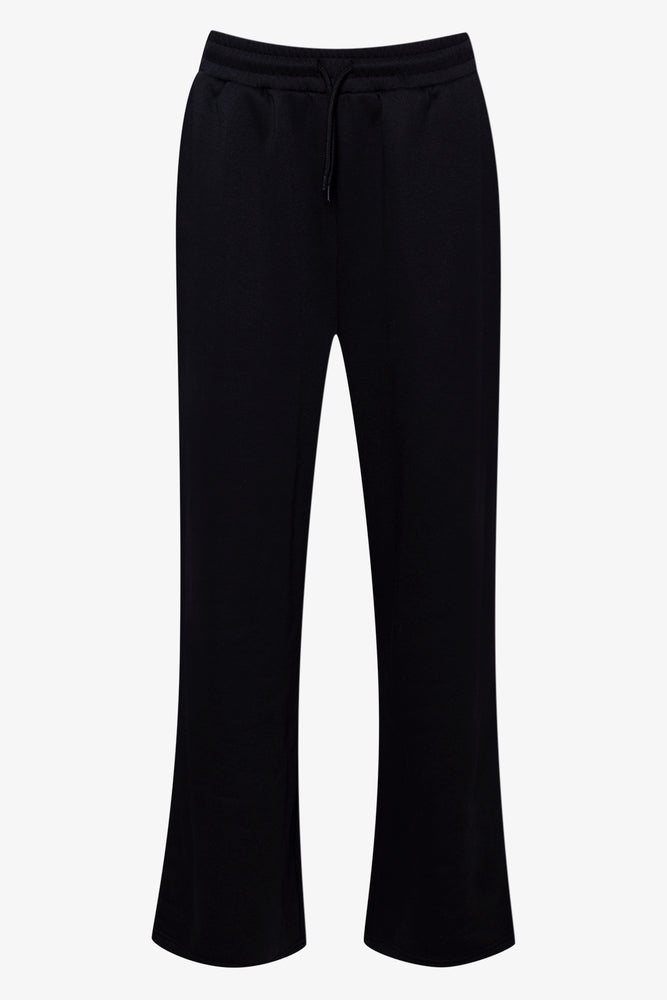 Wide Leg Trackpants Black