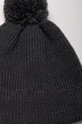 Pom Pom Beanie Dark Grey (1)