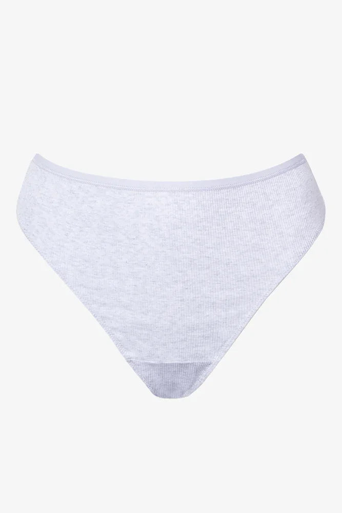 3 Pack Cotton Thongs Black And White