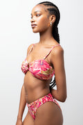 Tropical Print Bikini Top Multi (2)