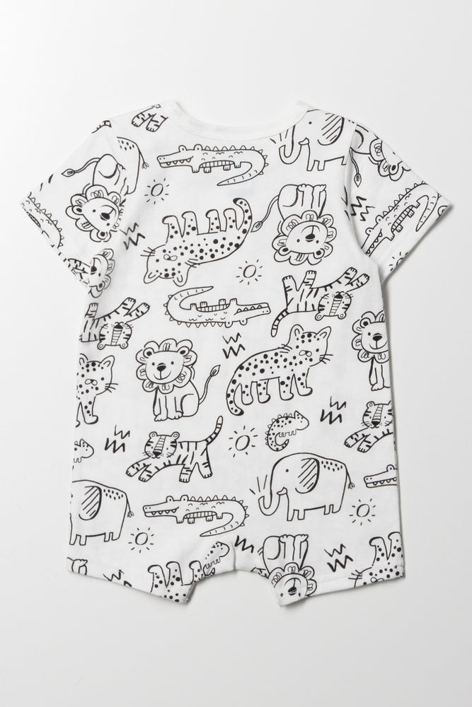 Safari Romper White (2)