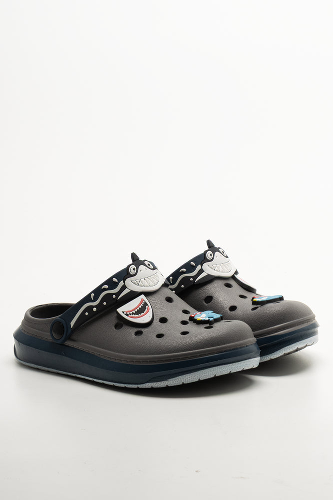 Shark Clogs Dark Grey