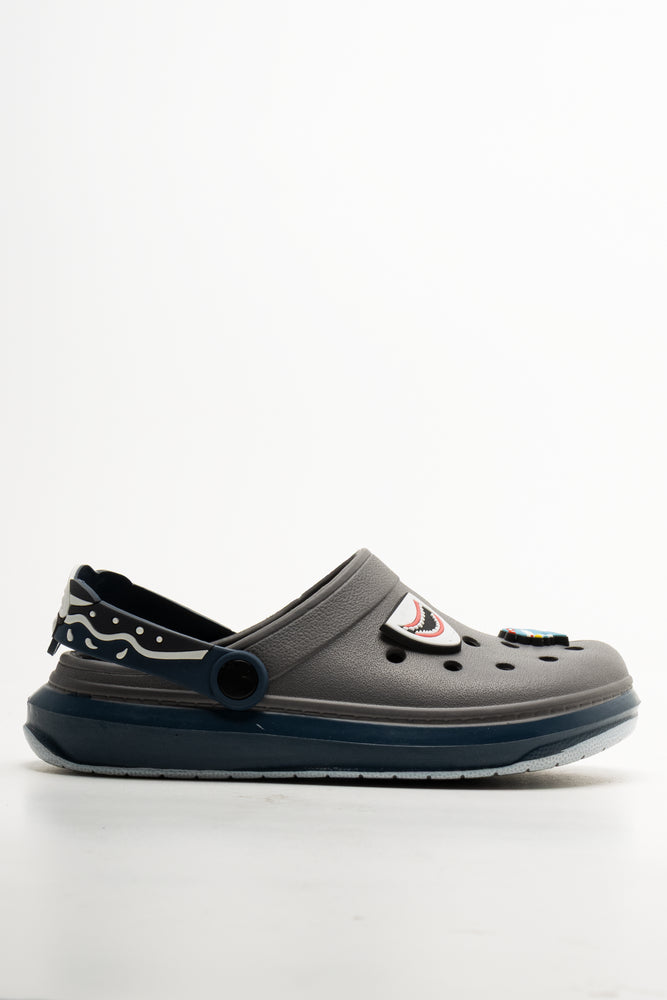 Shark Clogs Dark Grey