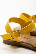 Bow Trim Sandals Yellow (3)