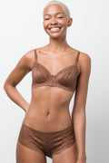 3 Pack Lace Boyleg Brown And Natural