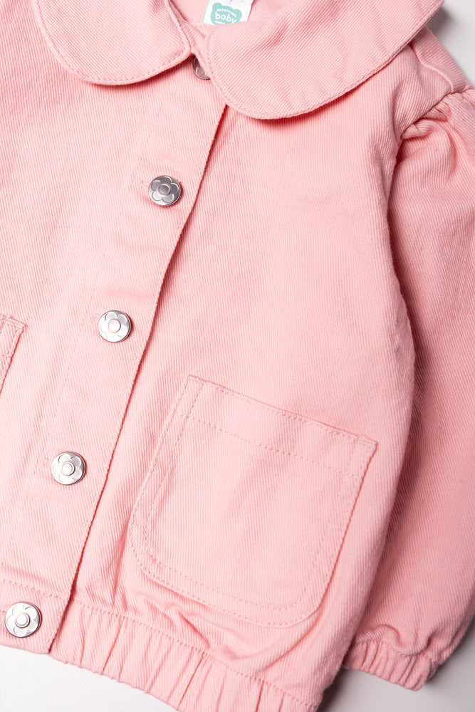 Bubble Hem Jacket Pink