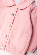 Bubble Hem Jacket Pink (1)