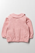 Bubble Hem Jacket Pink (2)