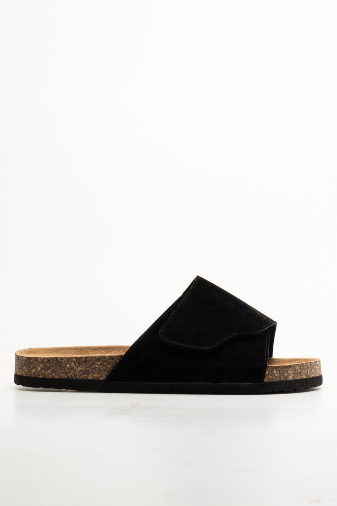 Single Band Sandals Black