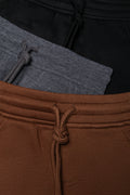 3 Pack Trackpants Brown, Dark Grey And Black (1)