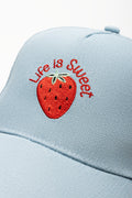 Peak Cap And Sunglasses Set Blue And Red (1)