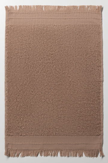 Fringed Guest Towel Natural