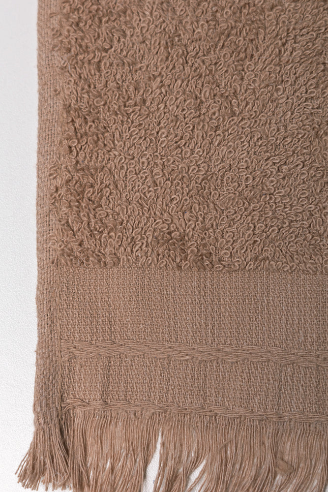 Fringed Guest Towel Natural