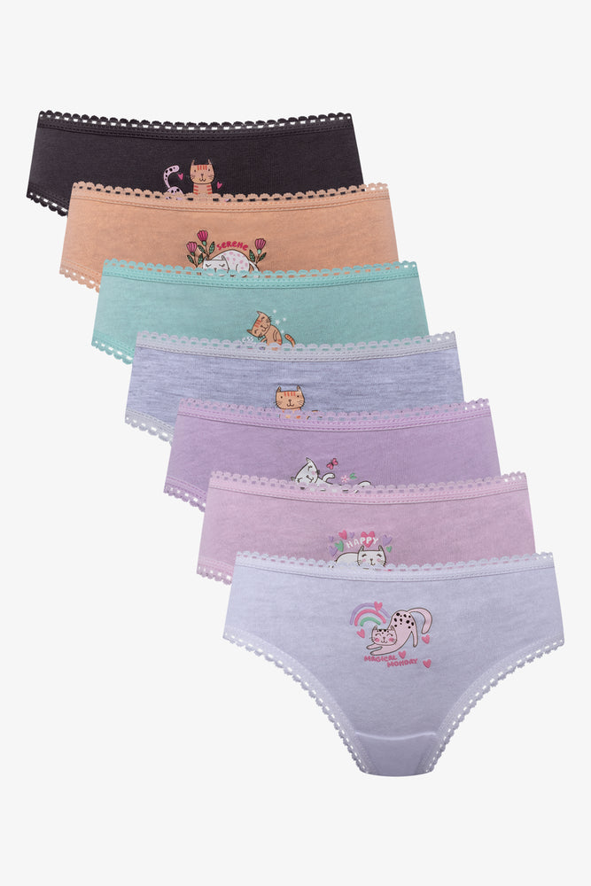 7 Pack Days Of The Week Bikini Panties Multi