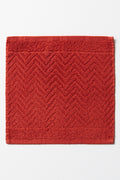 TEXTURED FACE CLOTH CINNABAR