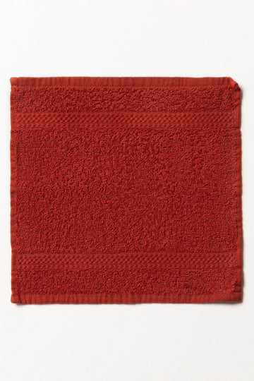 RED OCHRE STD PLAIN FACE CLOTH