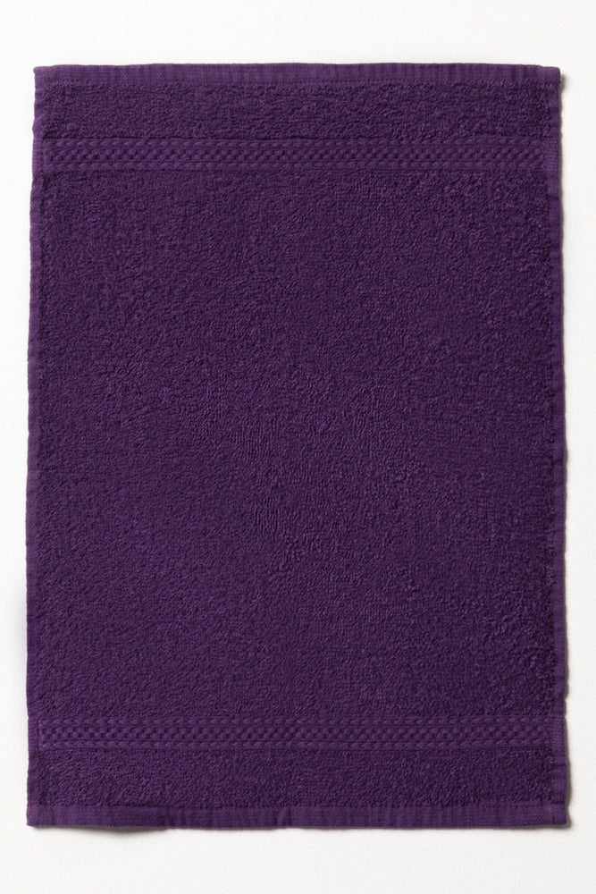GUEST TOWEL PLAIN POTENT PURPLE
