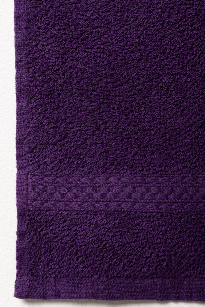 GUEST TOWEL PLAIN POTENT PURPLE (1)