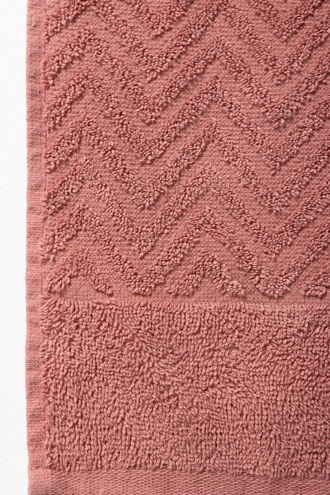 GUEST TOWEL PLAIN - RED OCHRE (1)