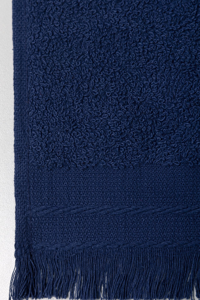 Fringed Guest Towel Navy