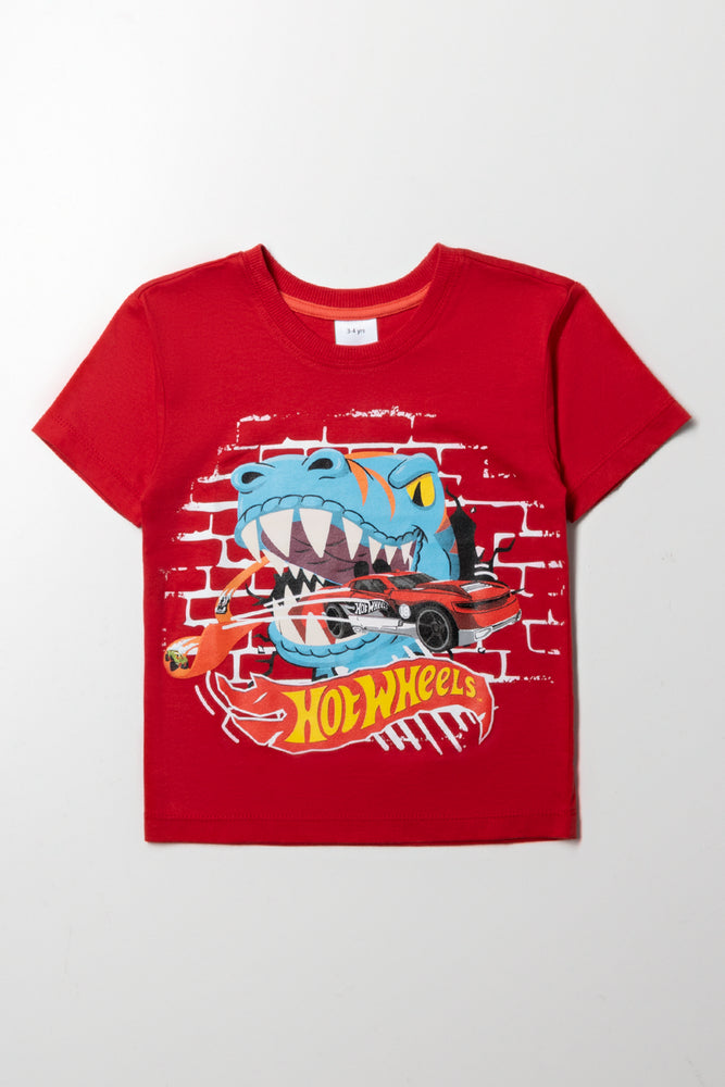 Hot Wheels Short Sleeve T-Shirt Red