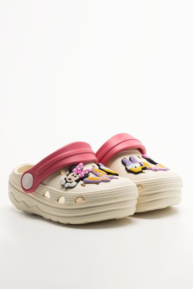 Minni Mouse Clogs Cream