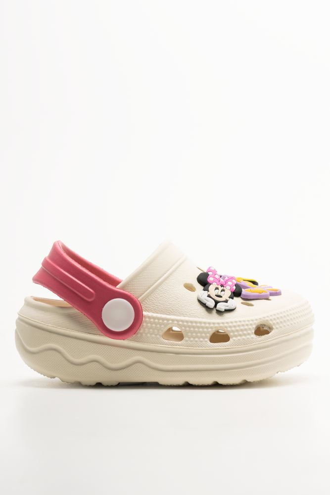 Minni Mouse Clogs Cream