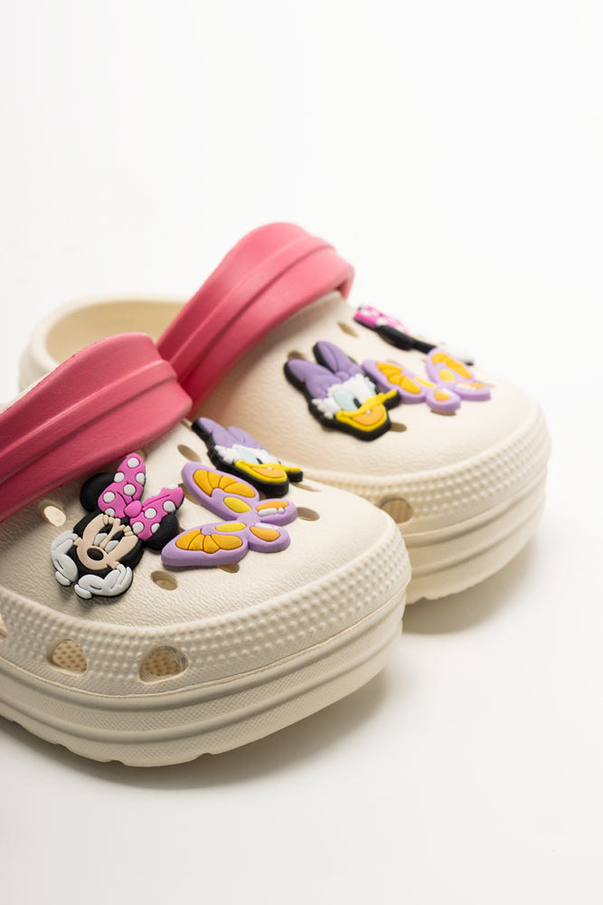 Minni Mouse Clogs Cream (2)