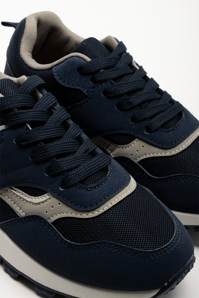 Retro Trainers Navy (2)