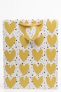 Hearts Gift Bag Yellow